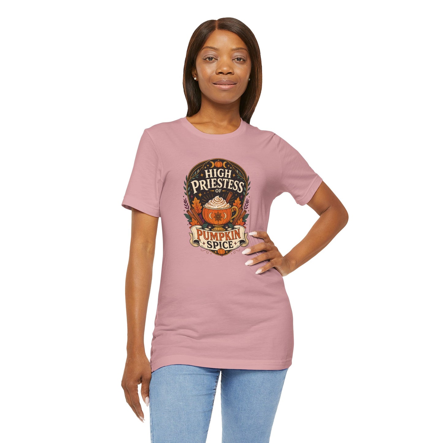 High Priestess of Pumpkin Spice T-Shirt – Funny Fall Tee