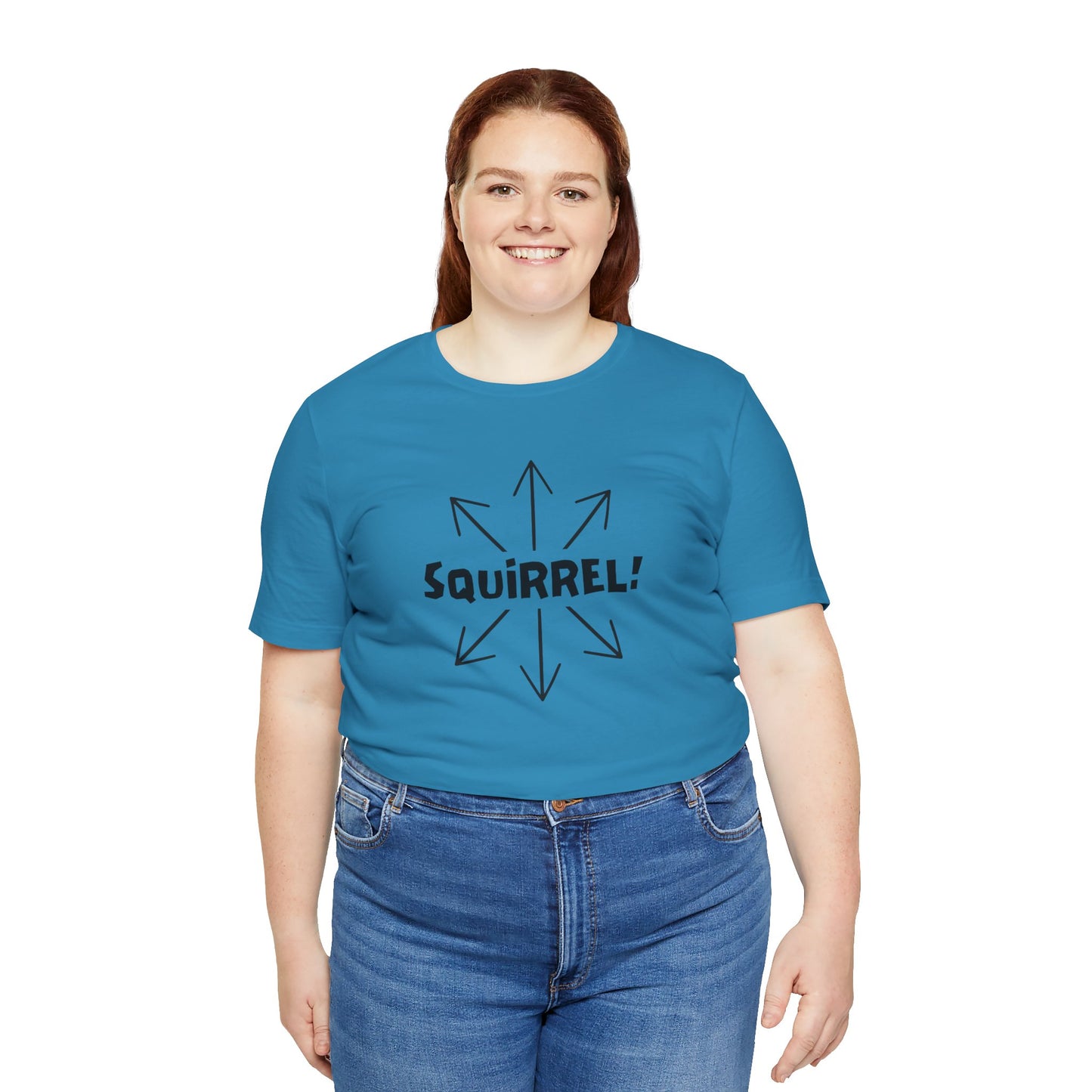 Squirrel! Distracted Mind T-Shirt – Funny Attention Graphic Tee