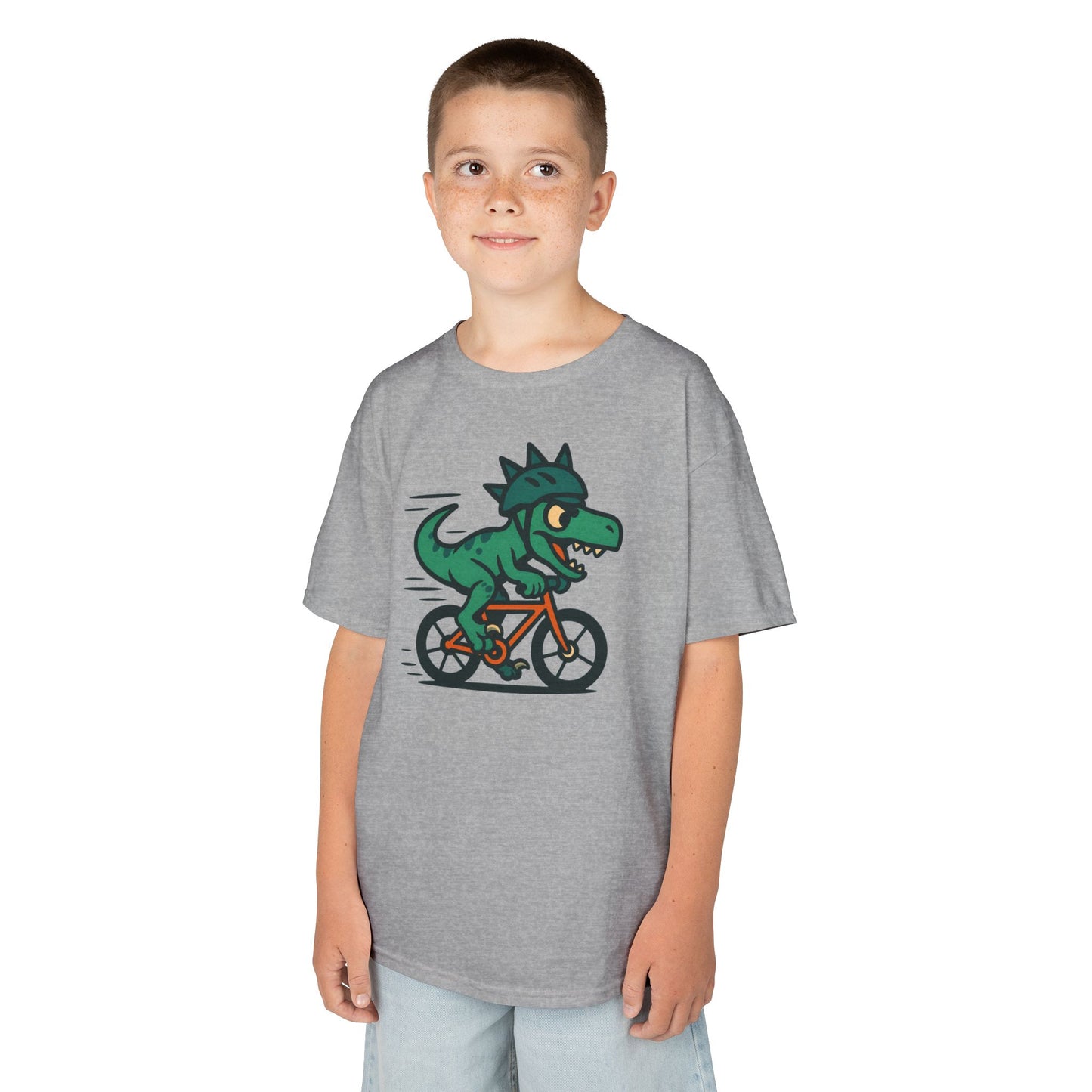 Kids Velociraptor Bike T-Shirt – Funny Dino Velo Tee
