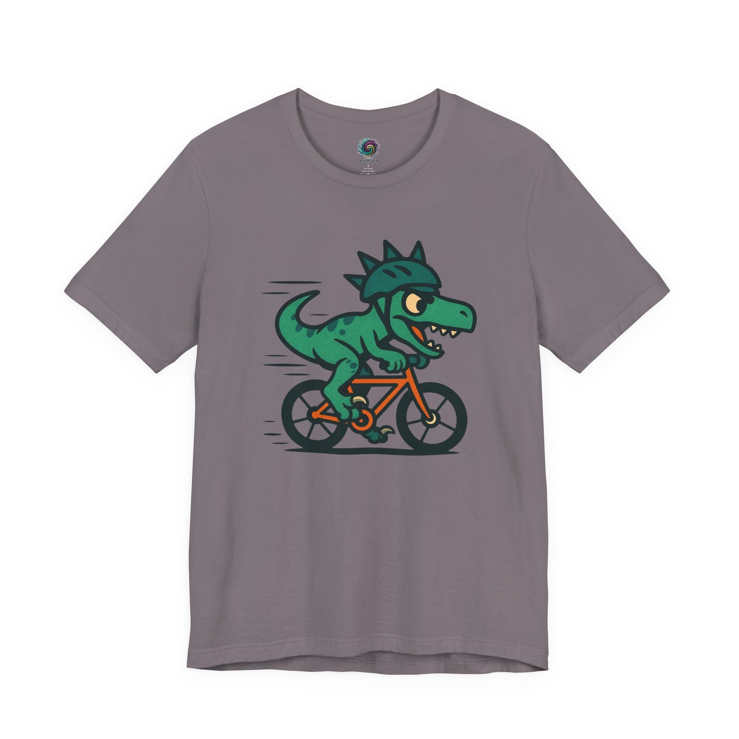 Velociraptor on a Bike T-Shirt – Funny Dino Velo Tee