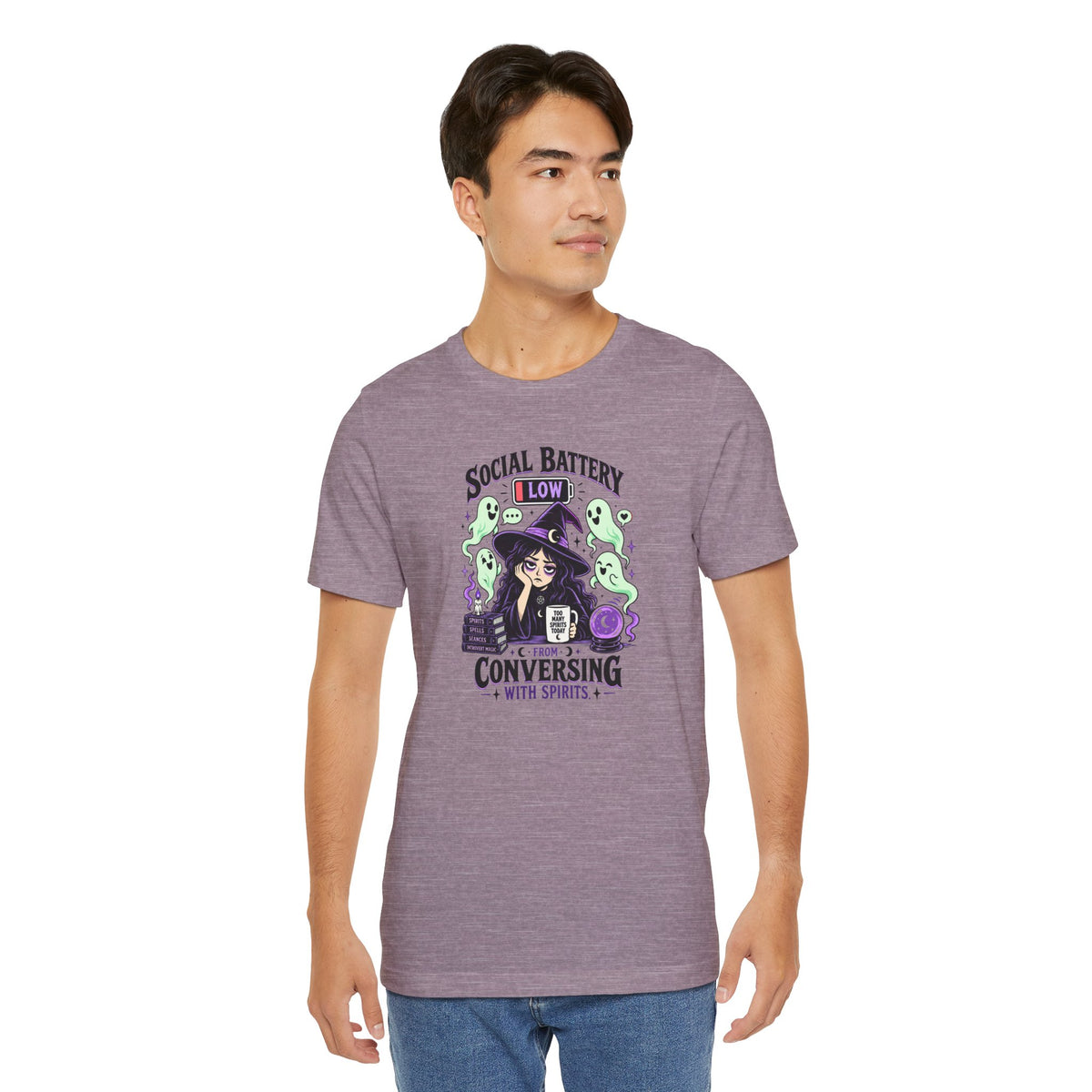 Social Battery Low From Conversing With Spirits T-Shirt