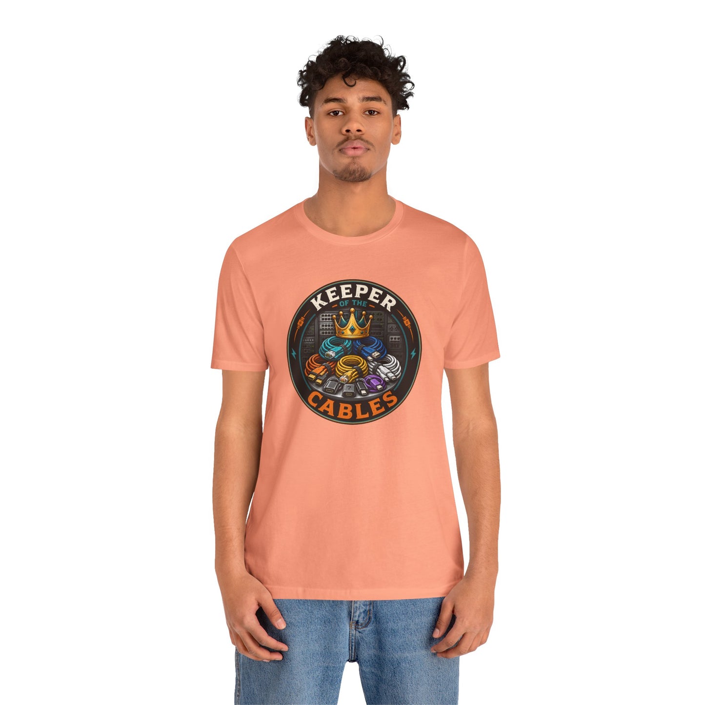 Keeper of the Cables T-Shirt – Funny Tech Dad Cable Tee
