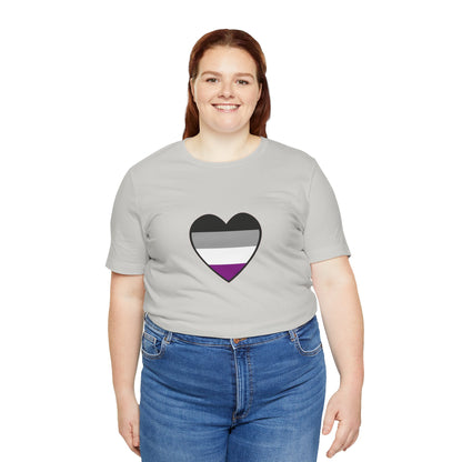 Asexual Pride Flag Heart T-Shirt – Ace Flag LGBTQ+ Graphic Tee