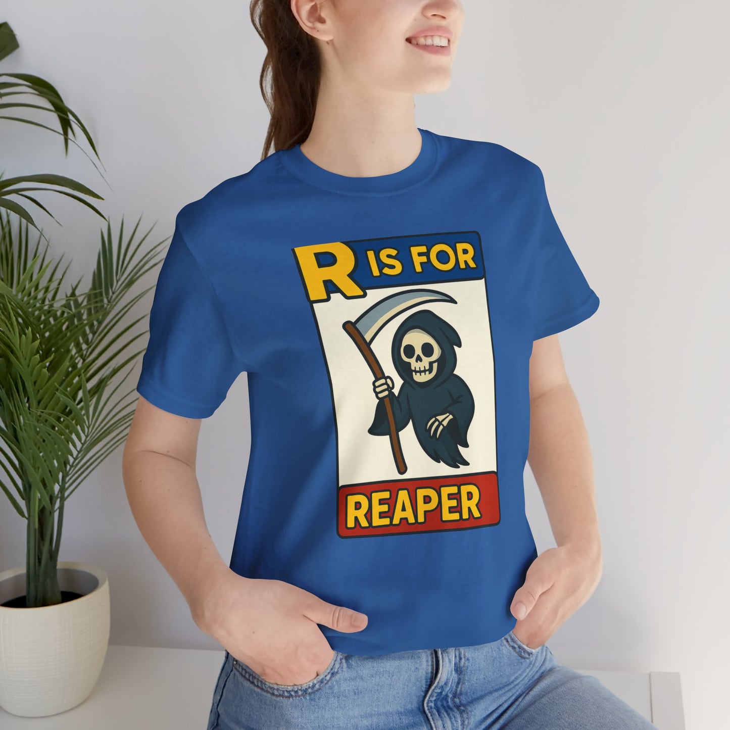R Is for Reaper T-Shirt – Cute Grim Reaper Shirt from the Monster Alphabet Series