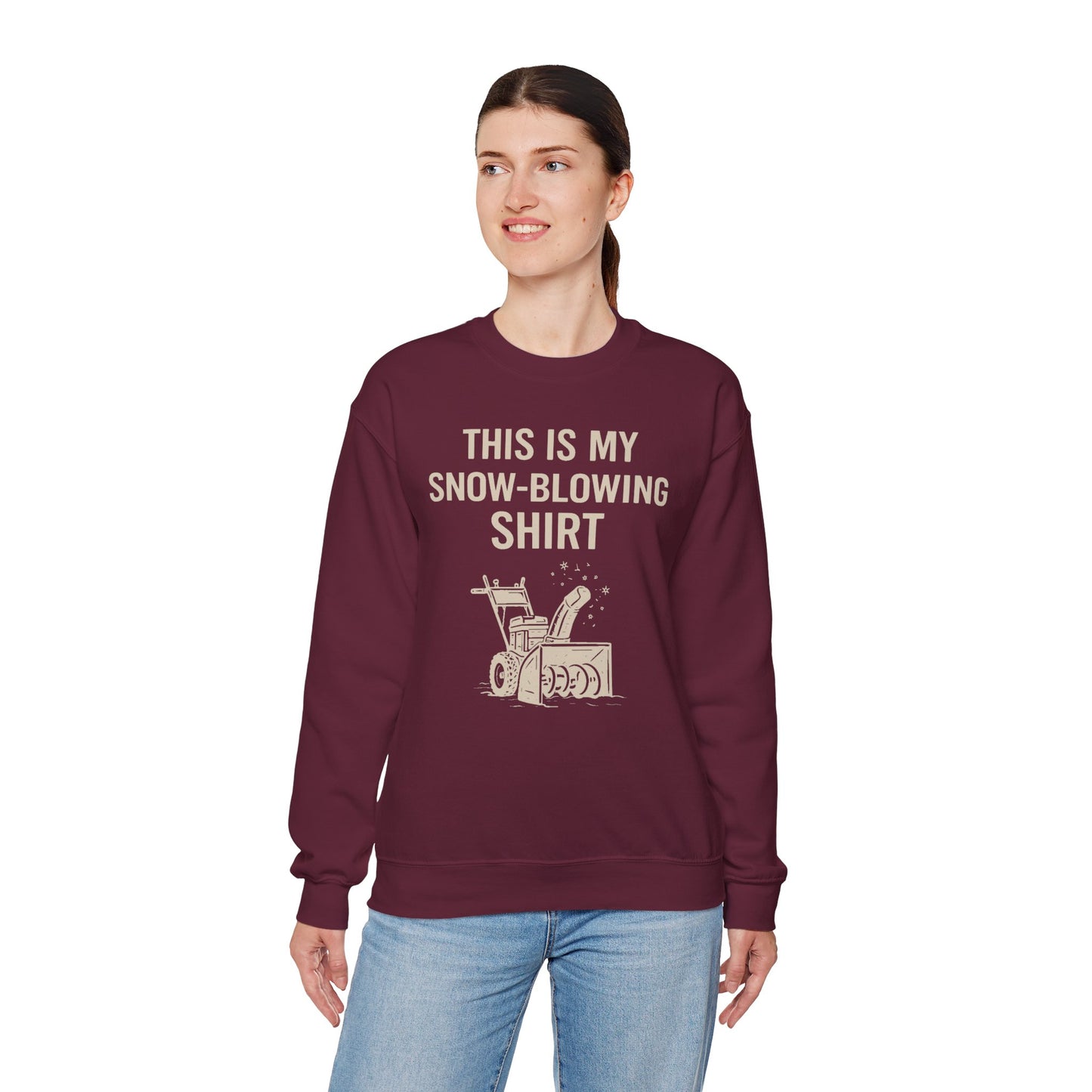 This Is My Snow-Blowing Sweatshirt – Funny Winter Chore Pullover