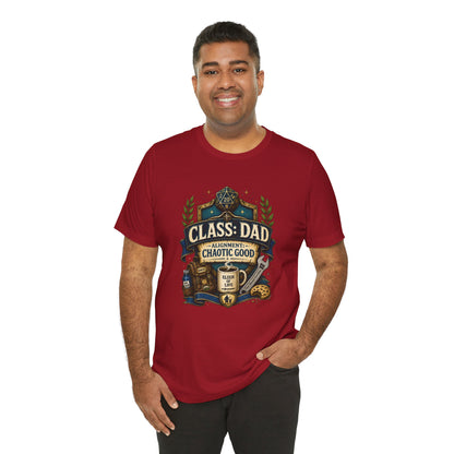 Chaotic Good Dad T-Shirt – RPG Gamer Dad Graphic Tee