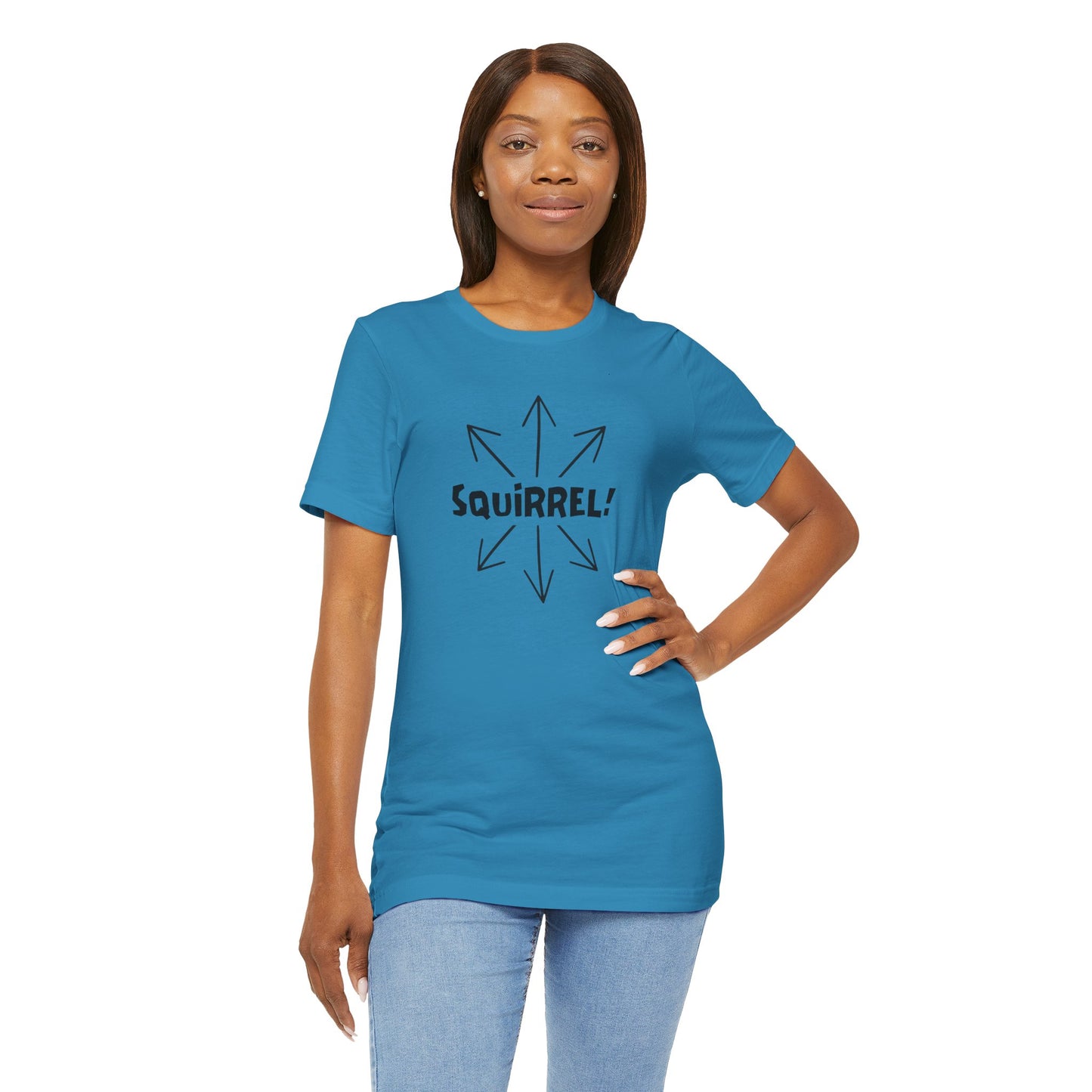 Squirrel! Distracted Mind T-Shirt – Funny Attention Graphic Tee