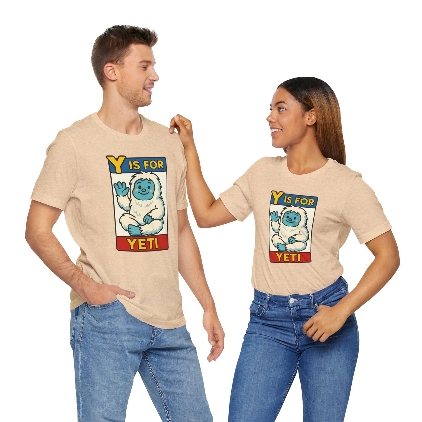 Y Is for Yeti T-Shirt – Cute Winter Monster Tee from the Monster Alphabet Series