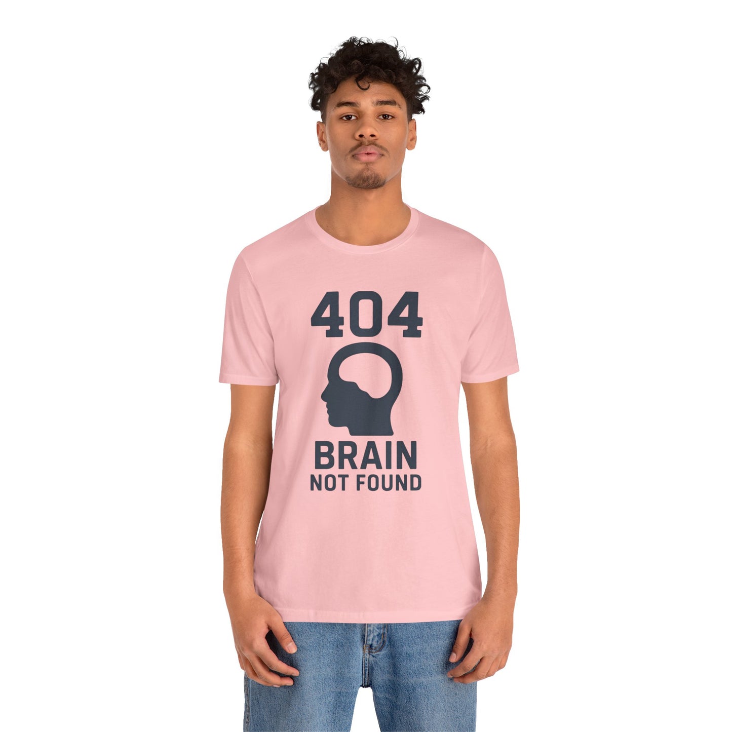 404 Brain Not Found T-Shirt – Techie Humor for Nerds & Geeks