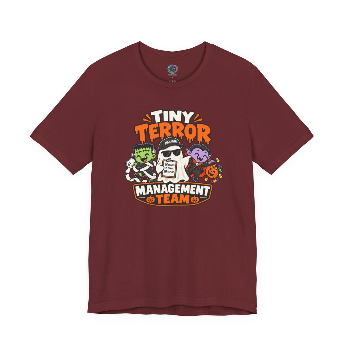 Tiny Terror Management Team T-Shirt – Funny Halloween Parent Tee