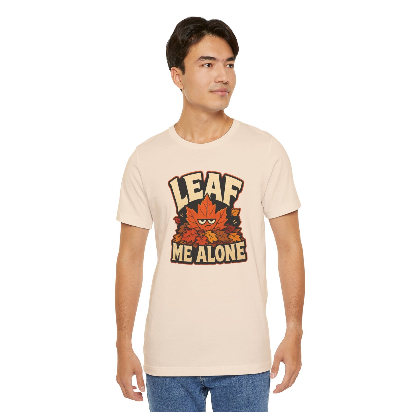 Leaf Me Alone T-Shirt – Funny Fall Introvert Leaves Tee