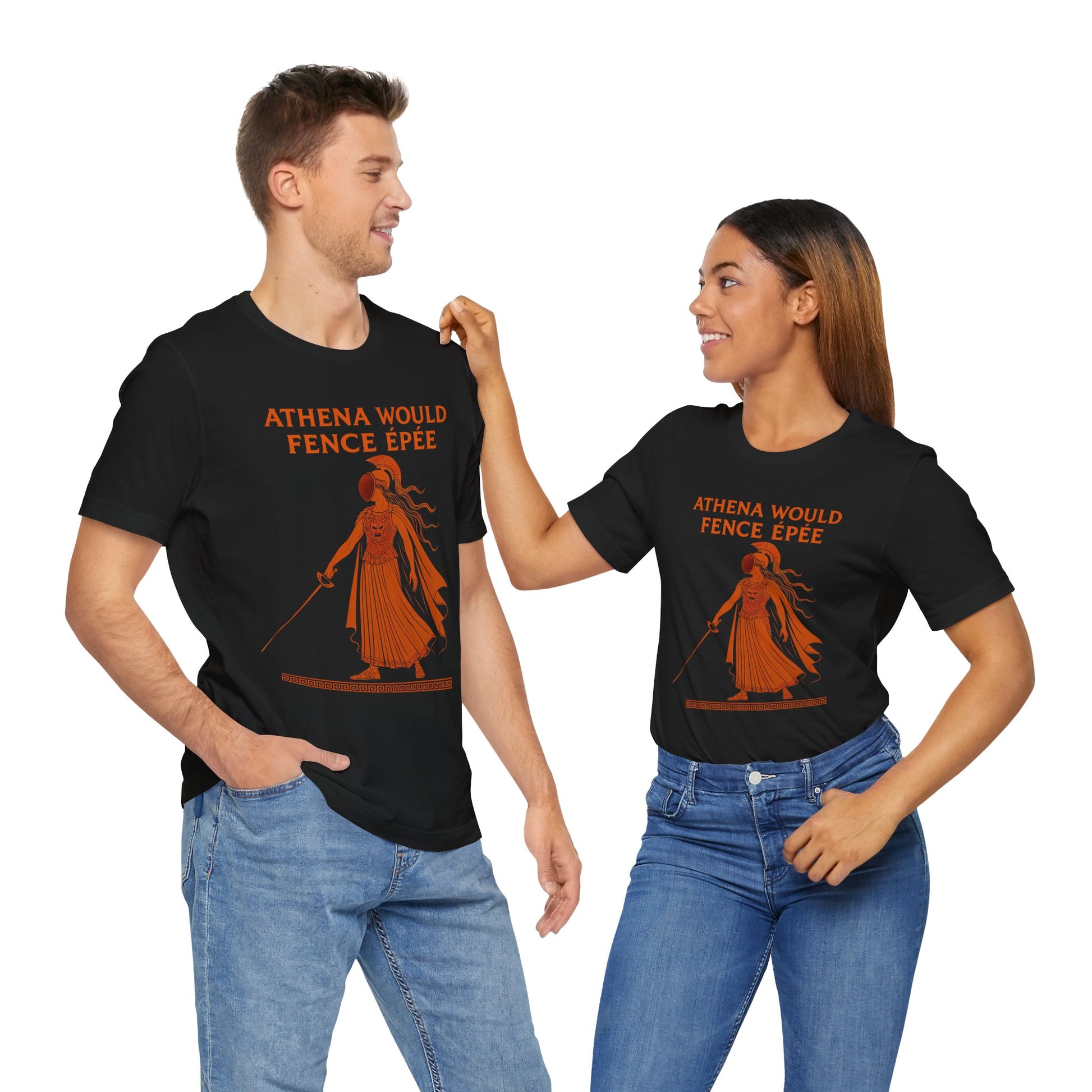 Athena Would Fence Épée Tee – Greek Mythology Fencing Shirt - WhimSpin - https://whimspin.com