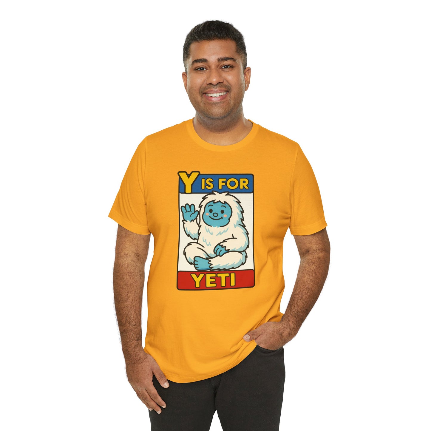Y Is for Yeti T-Shirt – Cute Winter Monster Tee from the Monster Alphabet Series