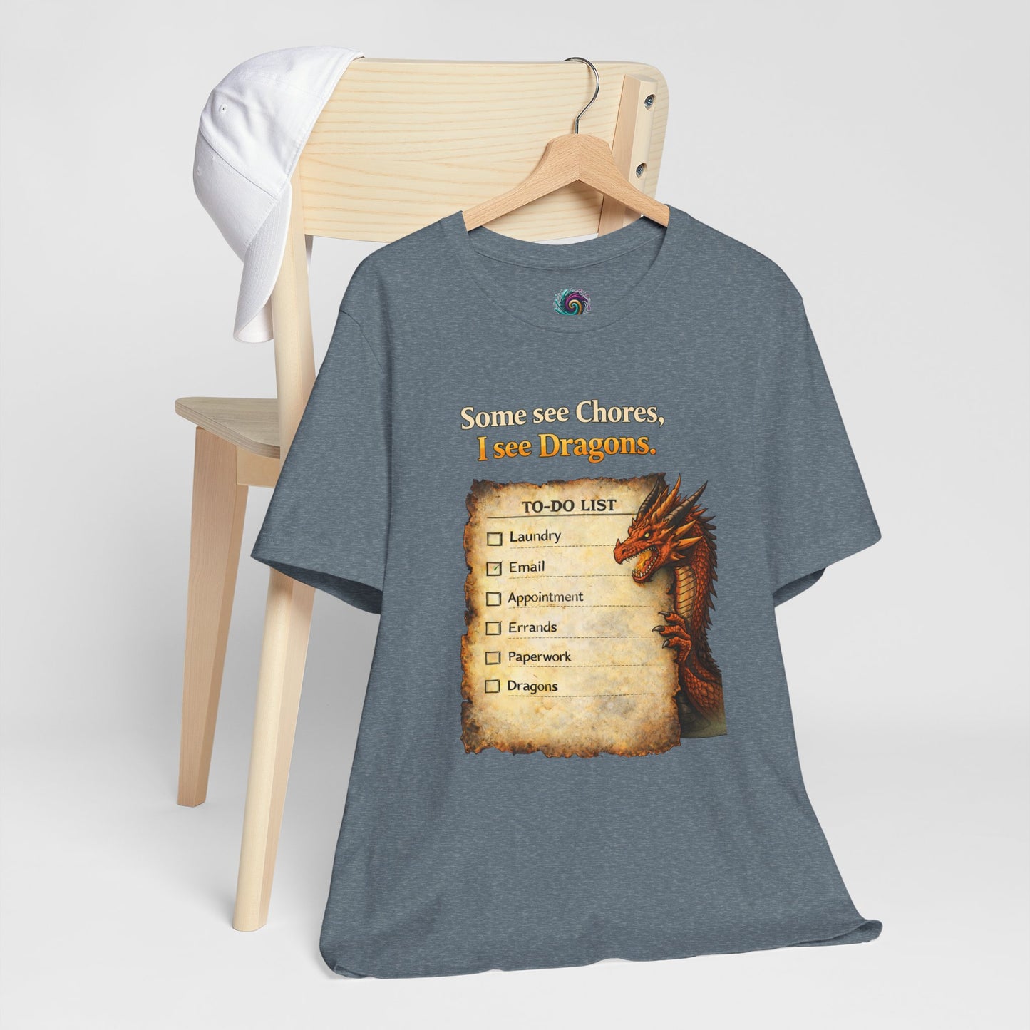 Some See Chores I See Dragons T-Shirt – Funny Fantasy Tee