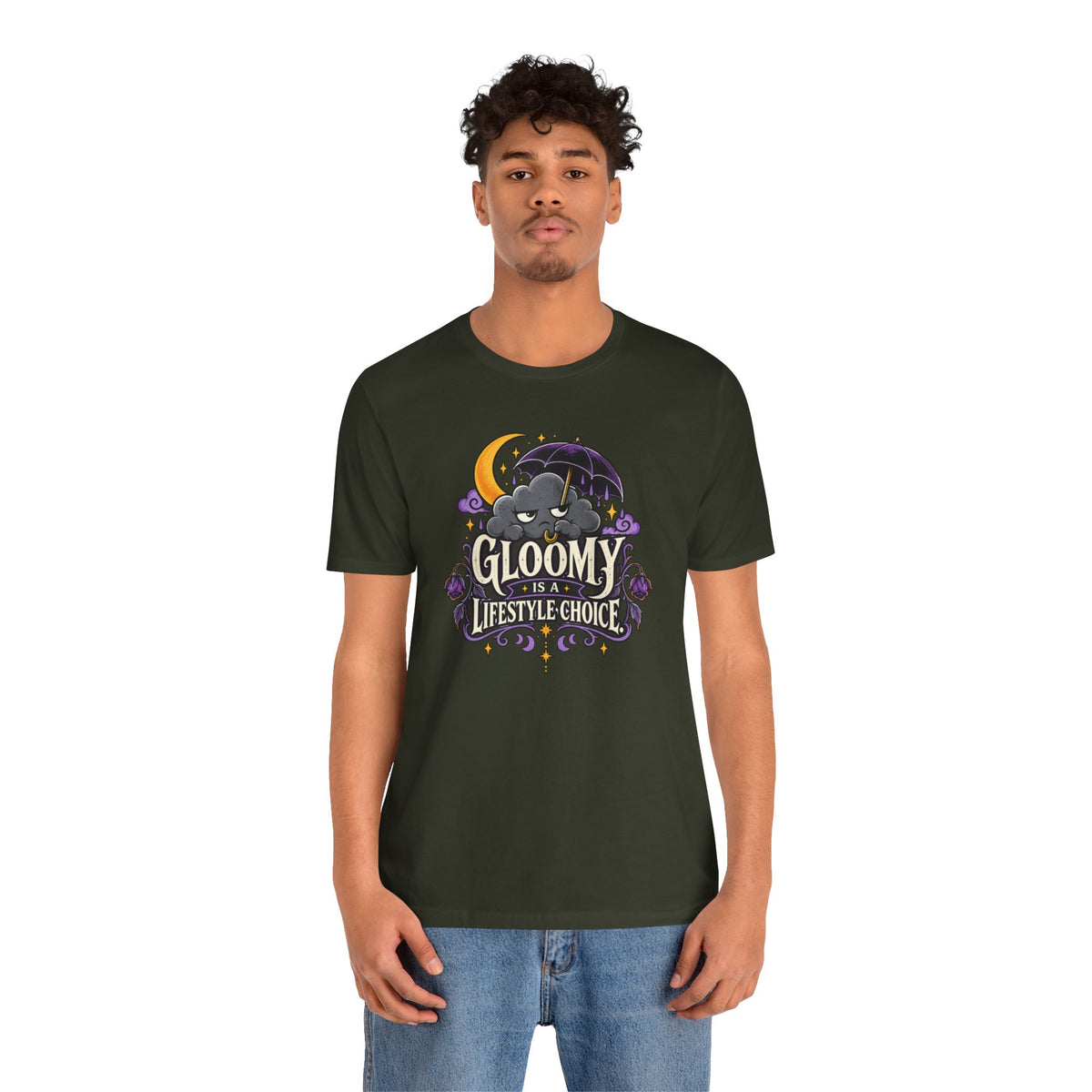 Gloomy Is a Lifestyle Choice T-Shirt – Funny Goth Halloween Tee