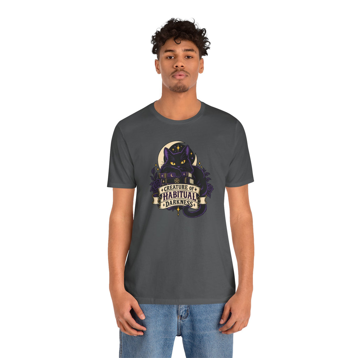 Creature of Habitual Darkness T-Shirt – Black Cat Goth Tee