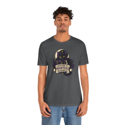 Creature of Habitual Darkness T-Shirt – Black Cat Goth Tee