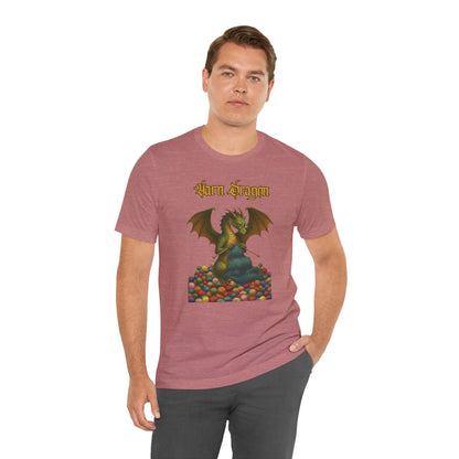 Yarn Dragon T-Shirt – Funny Knitting Dragon Shirt for Yarn Lovers