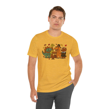 Thanksgiving Dinosaur T-Shirt – Funny Dino Thanksgiving Tee