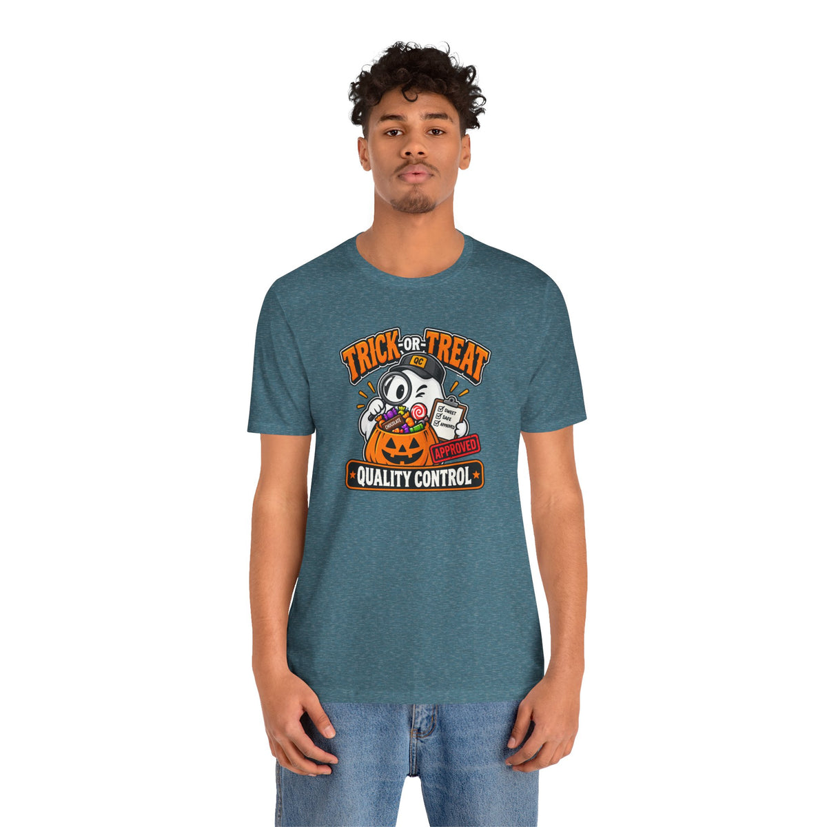 Trick-or-Treat Quality Control T-Shirt – Funny Halloween Candy Tee