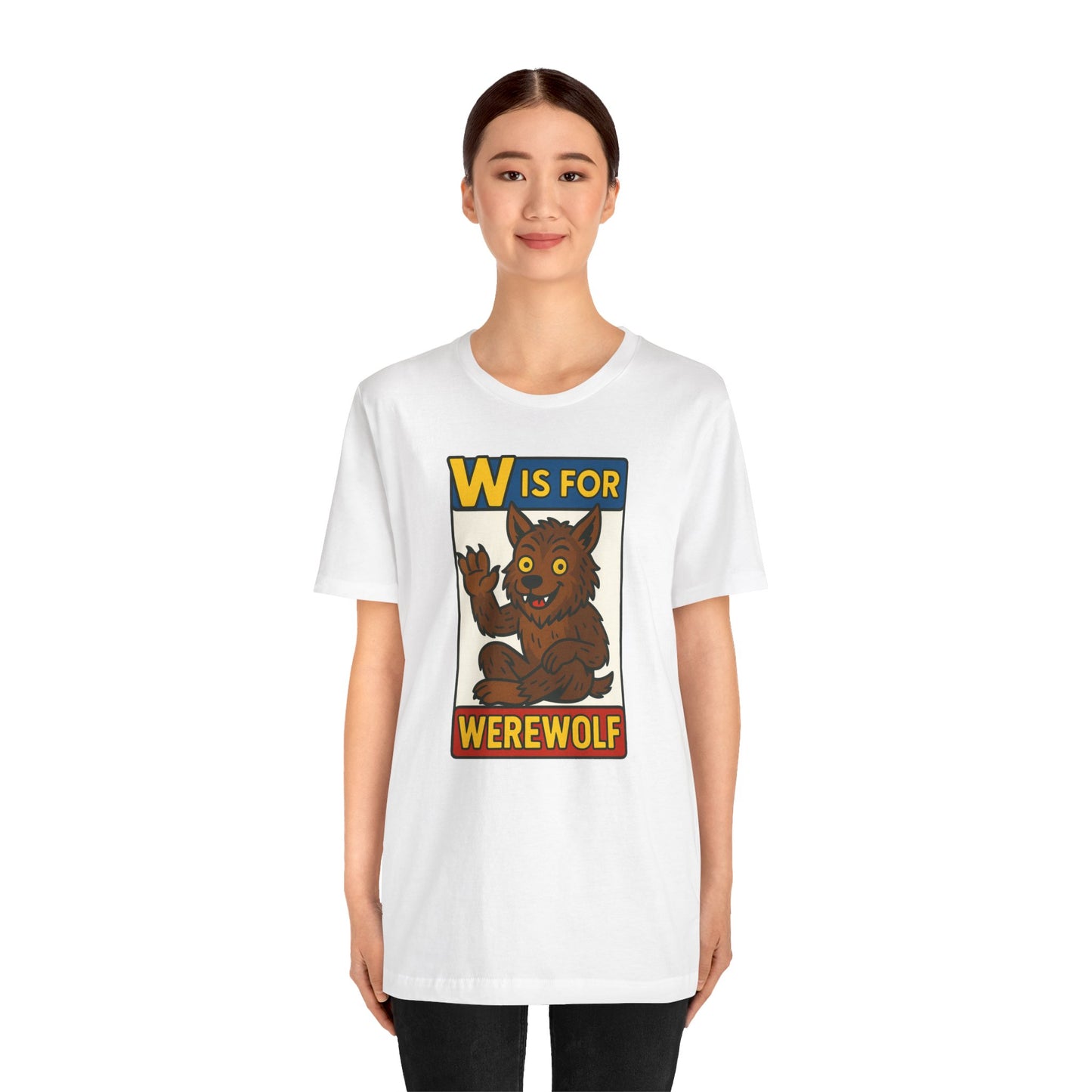 W Is for Werewolf T-Shirt – Cute Werewolf Shirt from Monster Alphabet