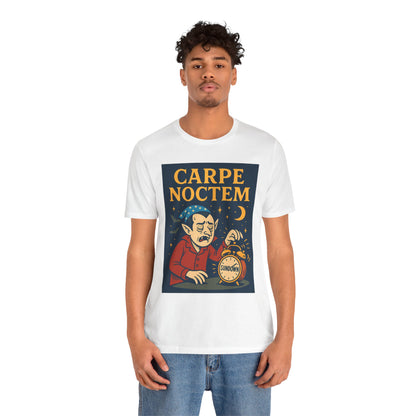 Carpe Noctem Vampire T-Shirt – Funny Halloween Tee for Night Owls