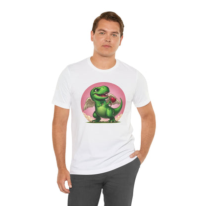 Cupidsaurus Rex T-Shirt – Funny Dinosaur Cupid Valentine’s Day Tee