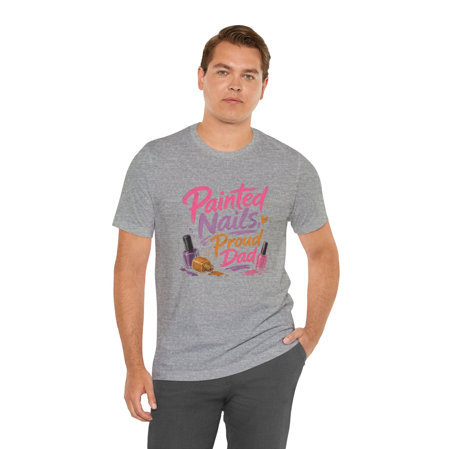 Painted Nails Proud Dad T-Shirt – Girl Dad Father’s Day Tee