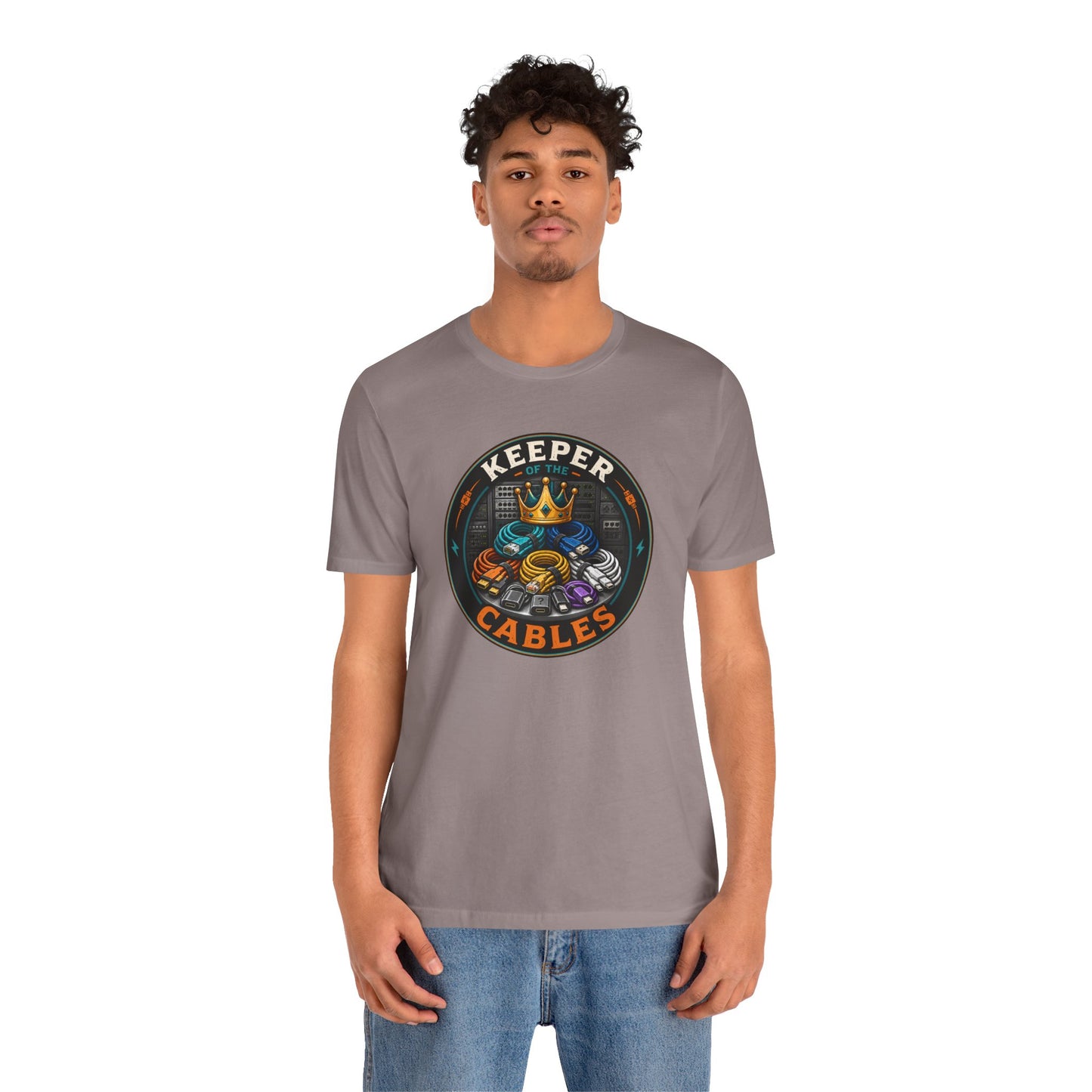 Keeper of the Cables T-Shirt – Funny Tech Dad Cable Tee