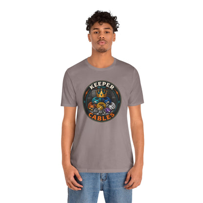 Keeper of the Cables T-Shirt – Funny Tech Dad Cable Tee