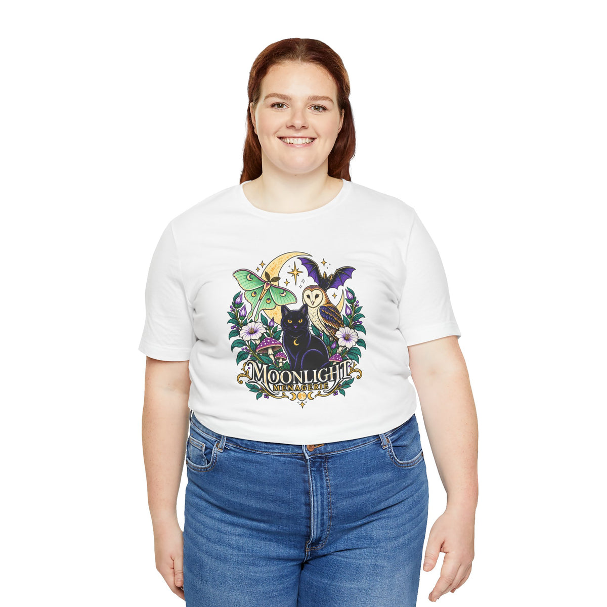 Moonlight Menagerie T-Shirt – Witchy Nocturnal Animals Tee