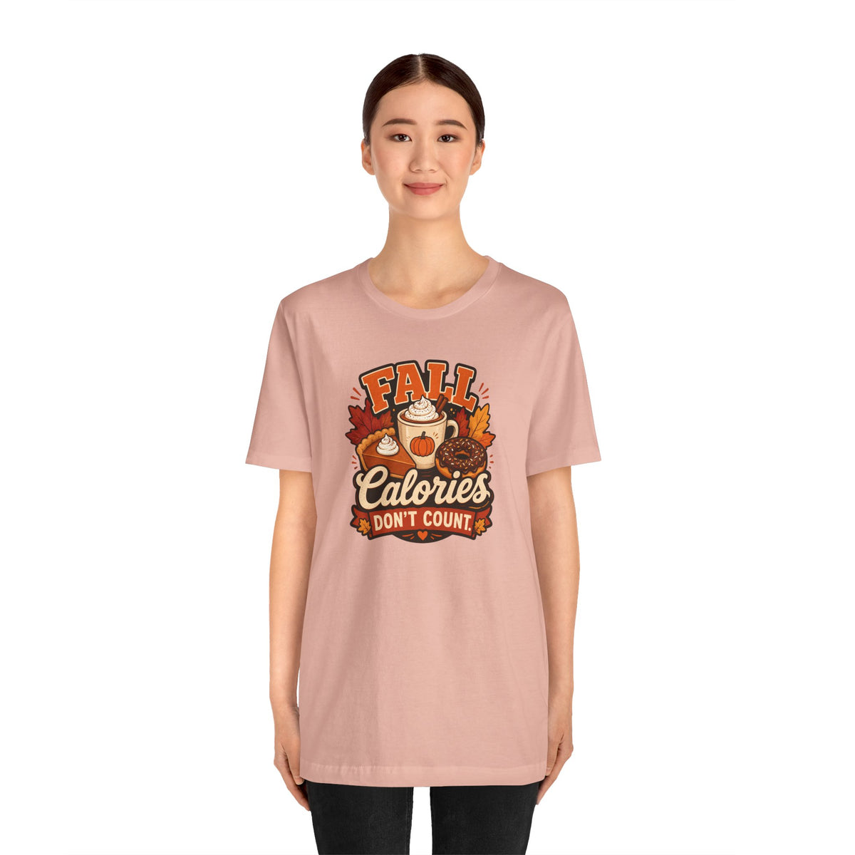 Fall Calories Don’t Count T-Shirt – Funny Pumpkin Spice Food Tee