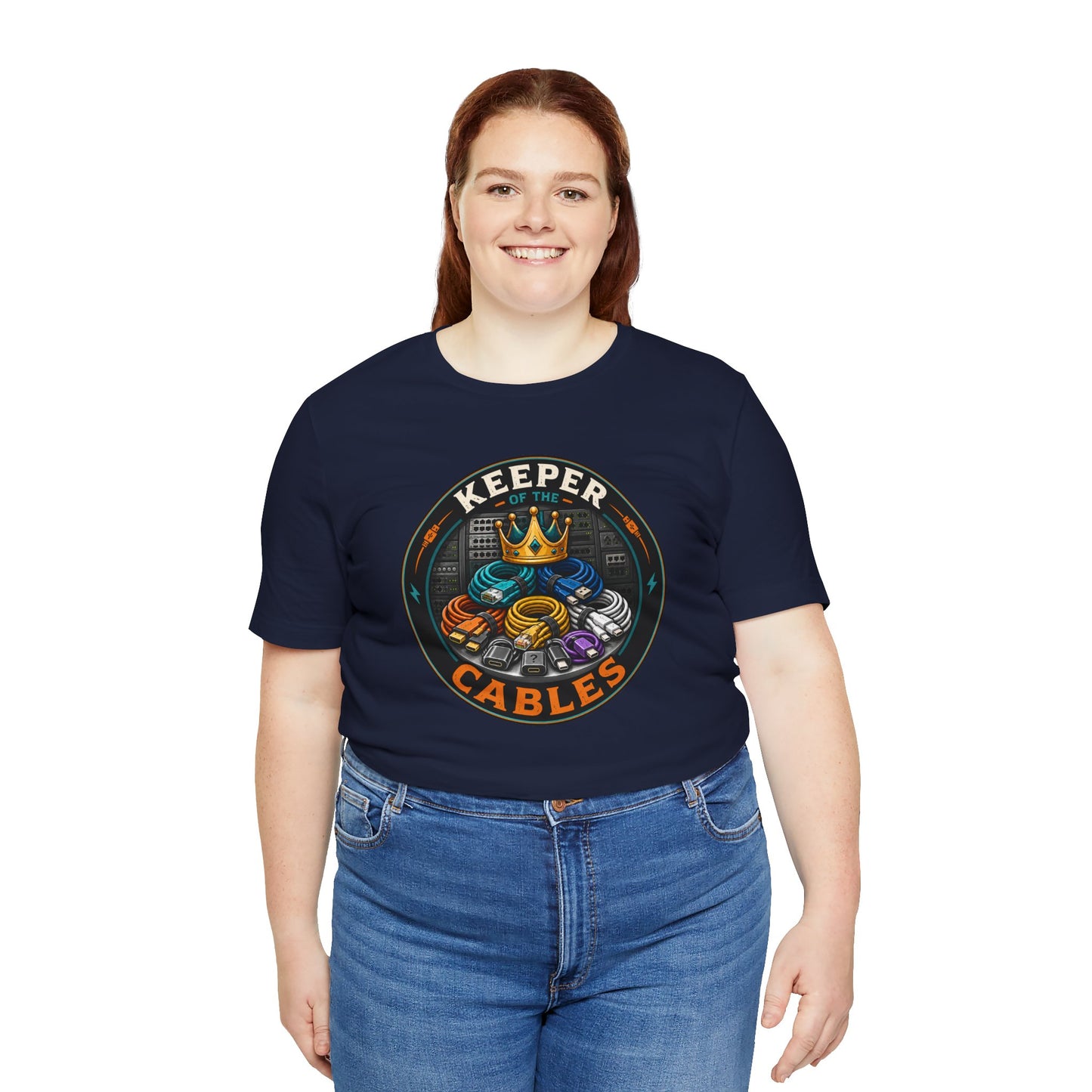 Keeper of the Cables T-Shirt – Funny Tech Dad Cable Tee