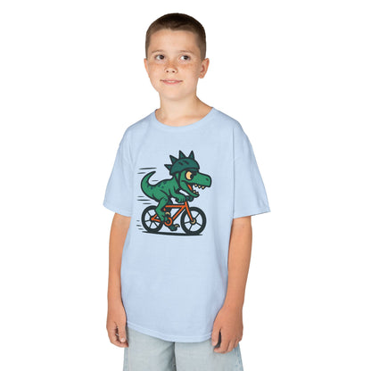 Kids Velociraptor Bike T-Shirt – Funny Dino Velo Tee