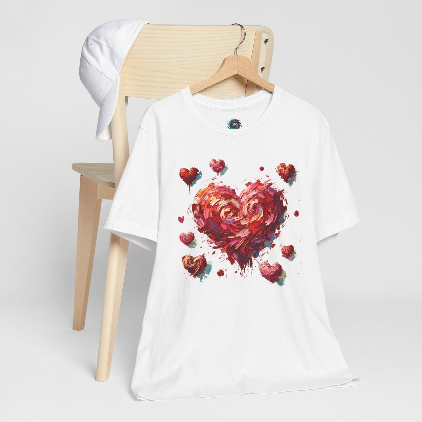 Impressionistic Heart T-Shirt – Artistic Valentine's Day Tee