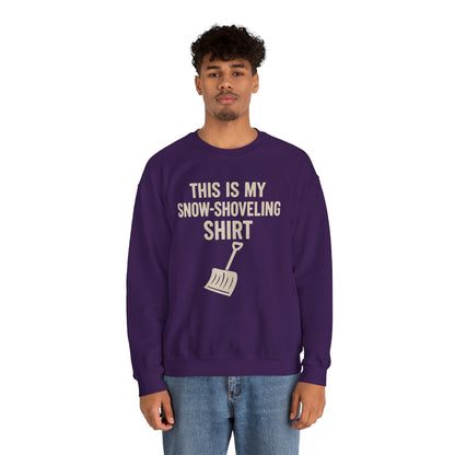 This Is My Snow-Shoveling Shirt – Funny Winter Chore Sweatshirt