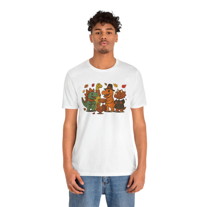 Thanksgiving Dinosaur T-Shirt – Funny Dino Thanksgiving Tee