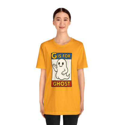 G Is for Ghost Shirt – Funny Monster Alphabet Halloween Tee