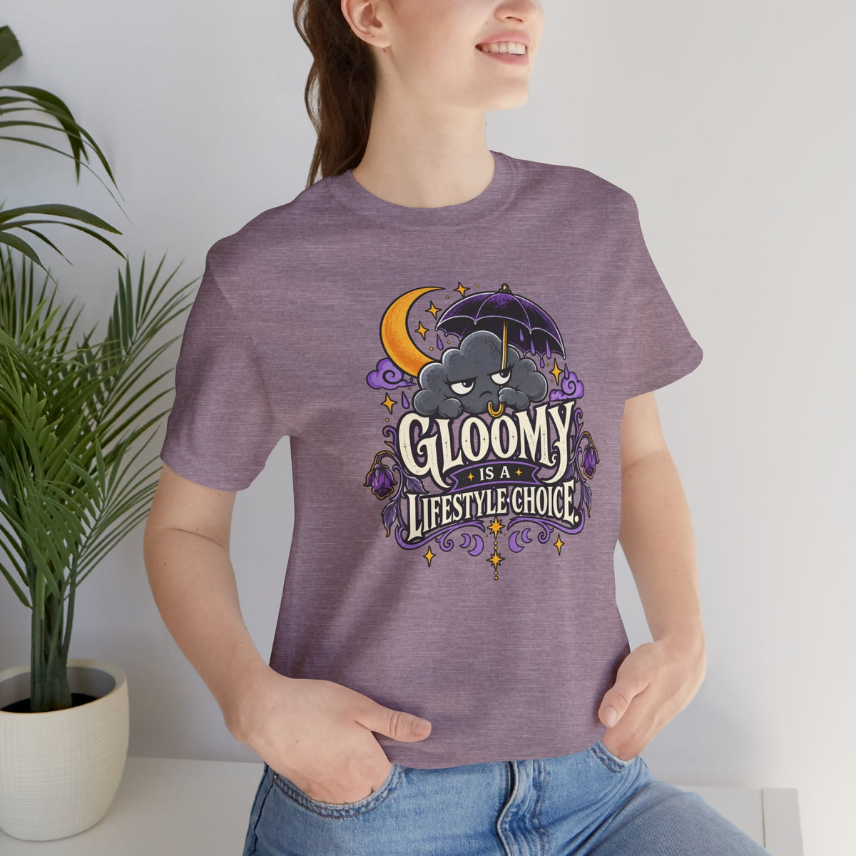 Gloomy Is a Lifestyle Choice T-Shirt – Funny Goth Halloween Tee