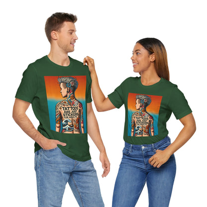 Tattoos Are Just Stickers for Adults T-Shirt – Funny Tattoo Lover Graphic Tee - WhimSpin - https://whimspin.com