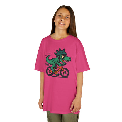 Kids Velociraptor Bike T-Shirt – Funny Dino Velo Tee