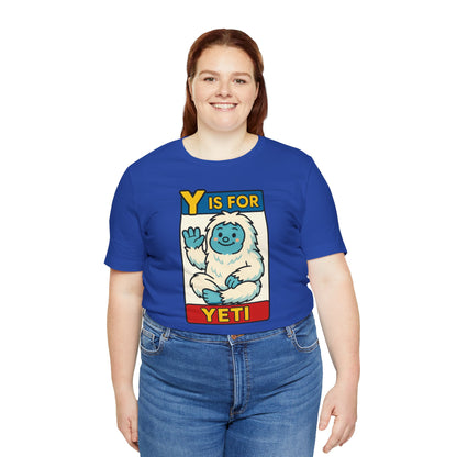 Y Is for Yeti T-Shirt – Cute Winter Monster Tee from the Monster Alphabet Series