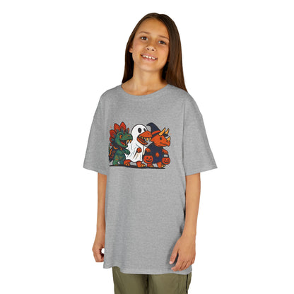 Kids Halloween Dino Squad T-Shirt – Cute Trick-or-Treat Dino Tee
