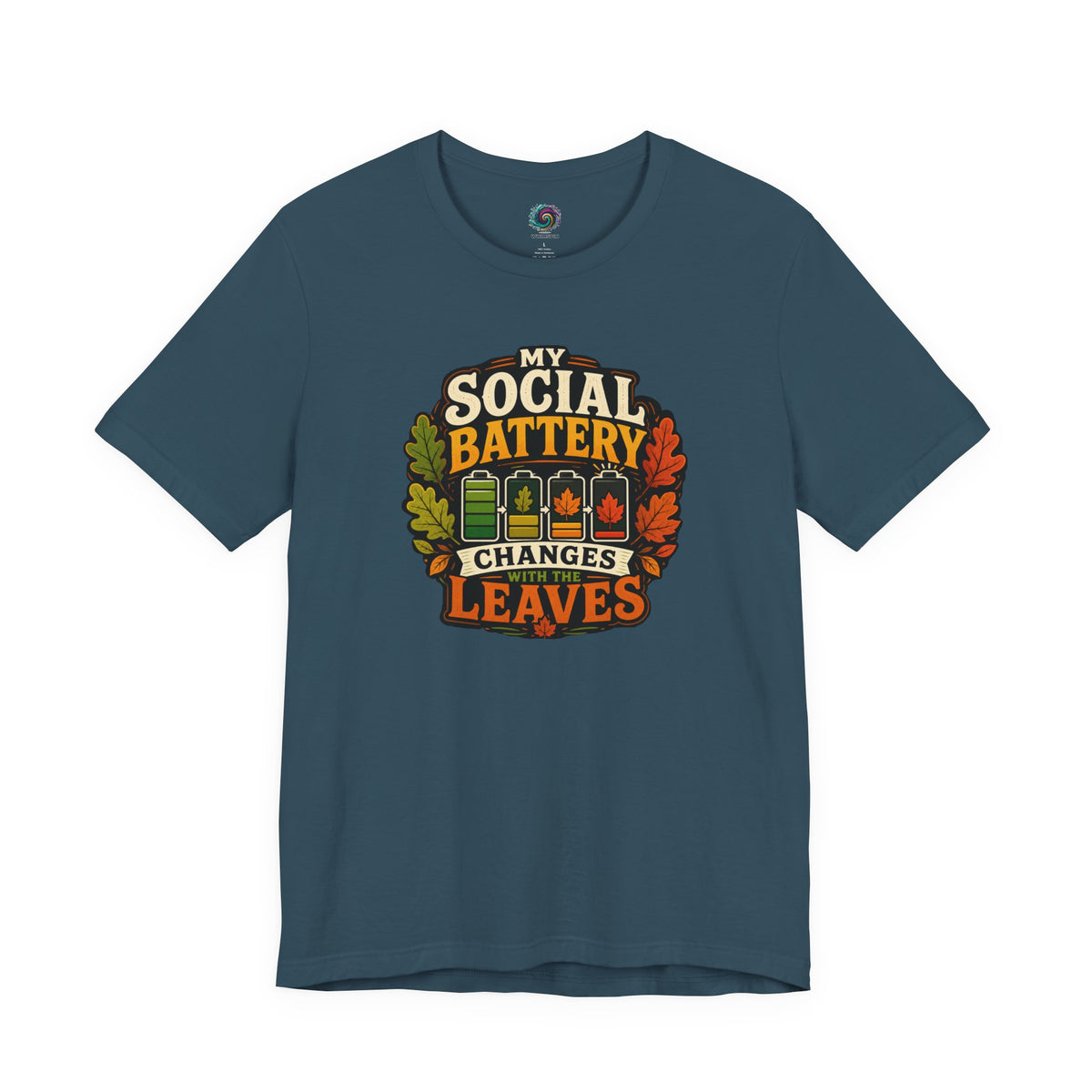 My Social Battery Changes With the Leaves T-Shirt – Funny Fall Tee
