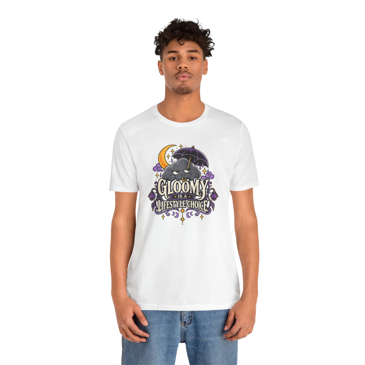 Gloomy Is a Lifestyle Choice T-Shirt – Funny Goth Halloween Tee