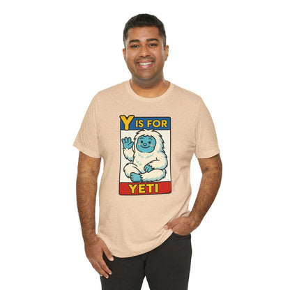 Y Is for Yeti T-Shirt – Cute Winter Monster Tee from the Monster Alphabet Series