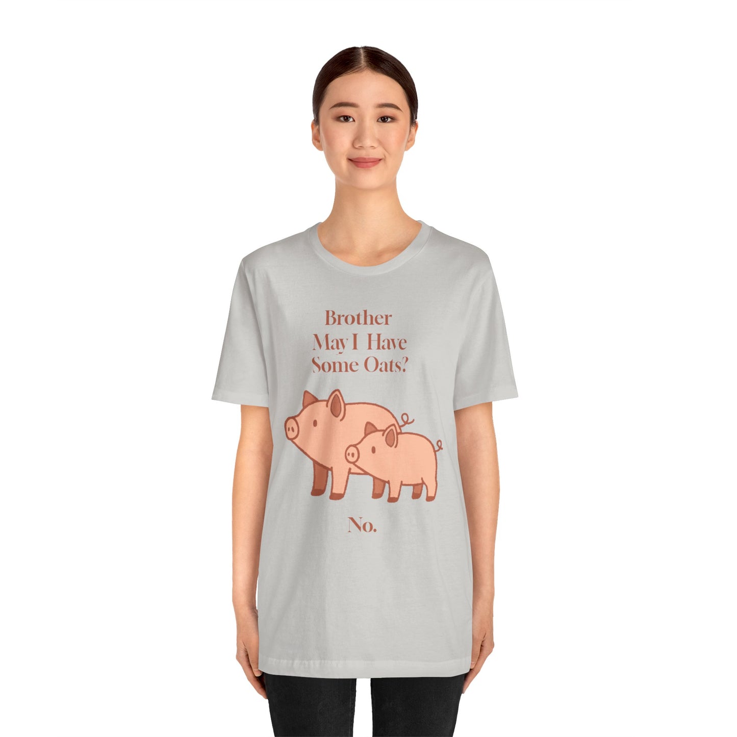 Brother May I Have Some Oats T-Shirt – Funny Viral Pig Meme Tee