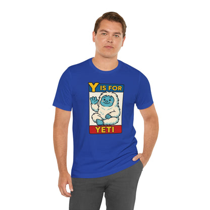 Y Is for Yeti T-Shirt – Cute Winter Monster Tee from the Monster Alphabet Series