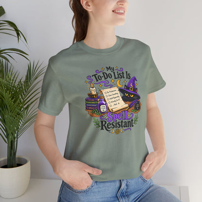 My To-Do List Is Spell Resistant T-Shirt – Funny Witchy ADHD Tee