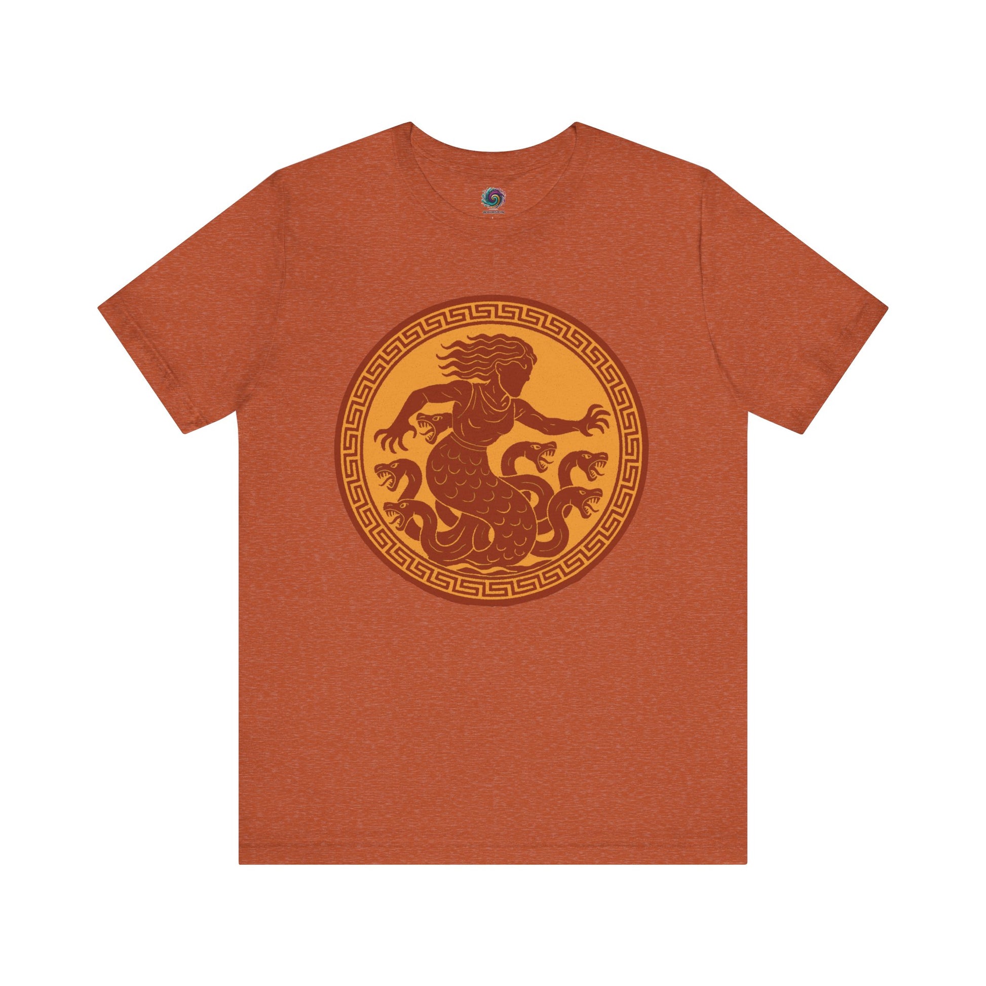 Burnt Orange Scylla Classic Monster T-Shirt – Epic Greek Mythology Tee - WhimSpin - https://whimspin.com